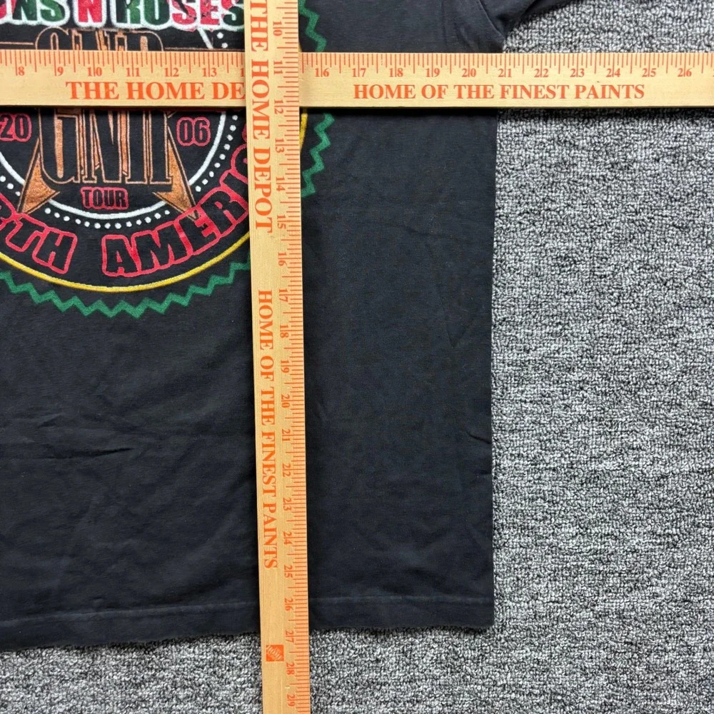 Vintage 2006 Guns N Roses Rock Band Chinese Democracy Black Tour T-Shirt Large
